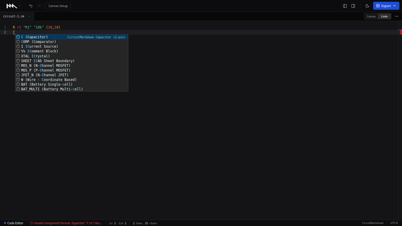 Monaco Editor with Autocomplete Open