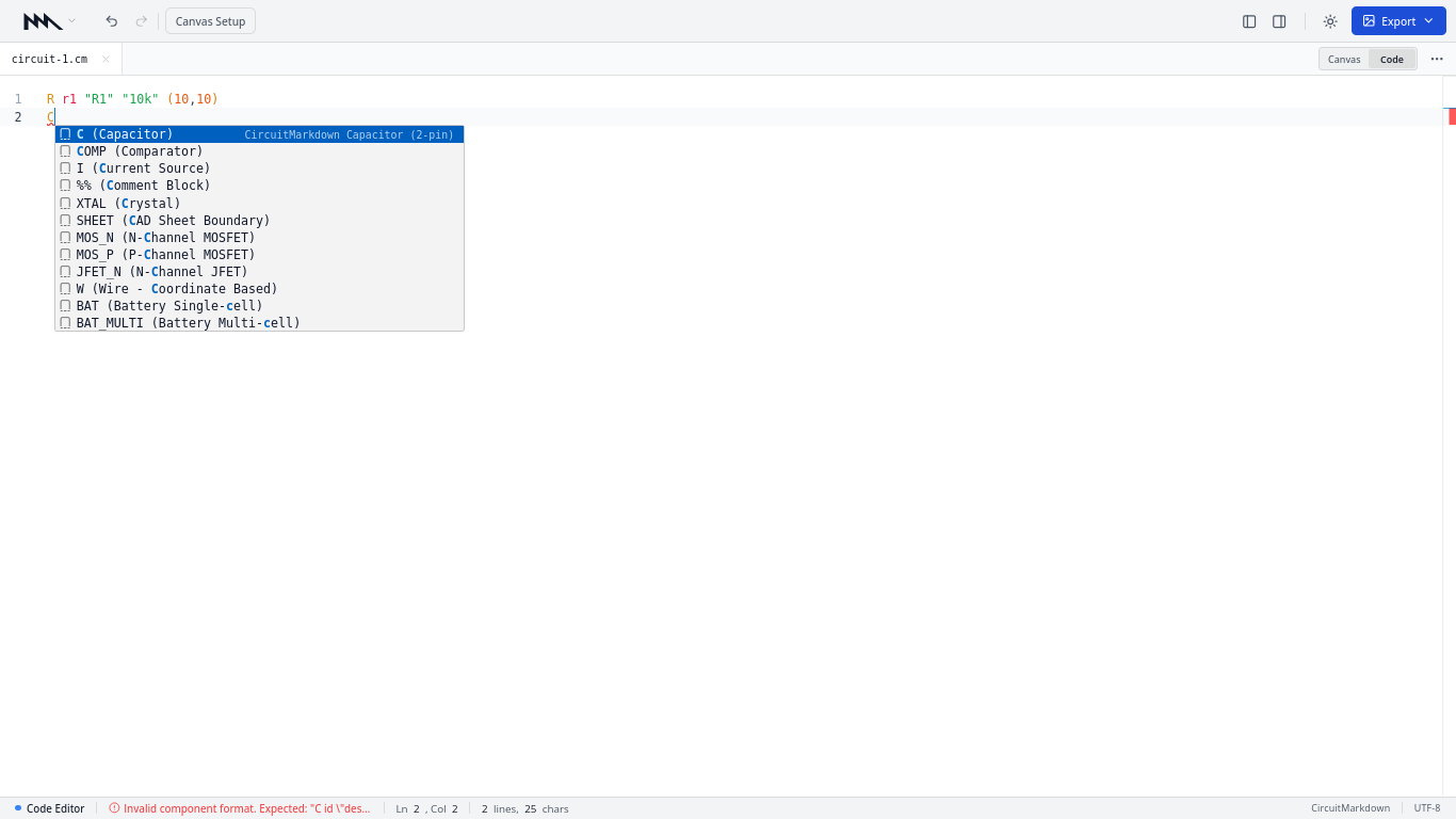 Monaco Editor with Autocomplete Open